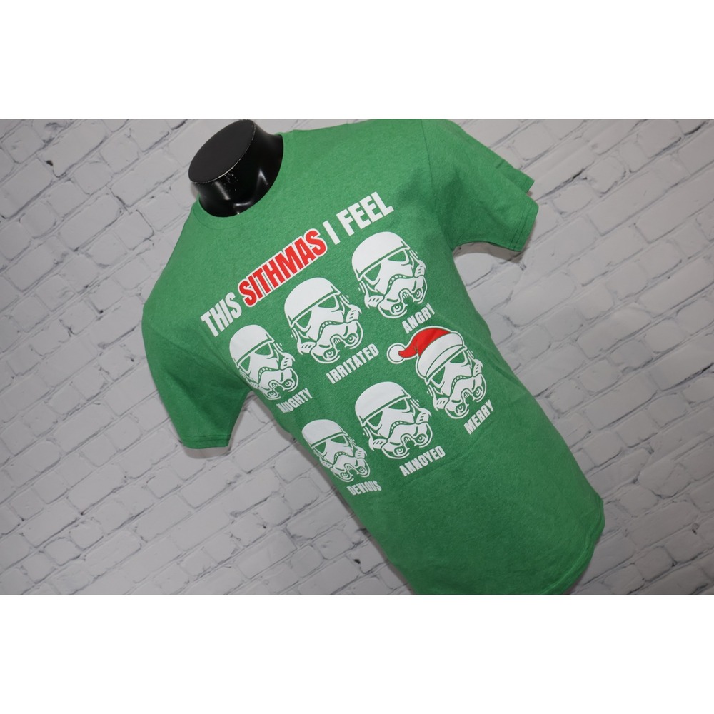 Star Wars Shirt Mens Medium This Sithmas I Feel Stormtrooper Christmas Holiday